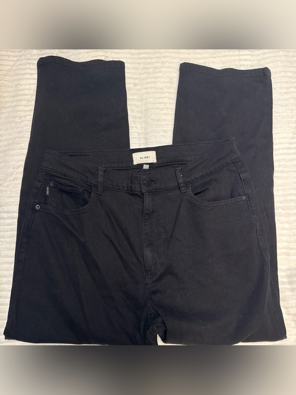 DL1961 Women's Black Straight Jeans